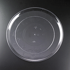 18" Round Delimate Tray - Clear