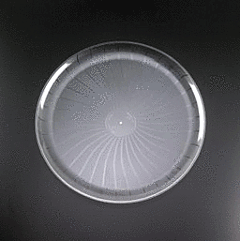 18" Round Party Tray - Clear