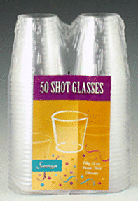 2oz Shot Glass Clear 20/50
