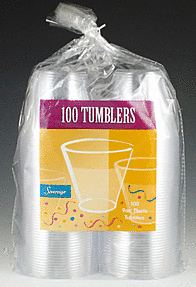 9oz Tumbler Clear 6/100