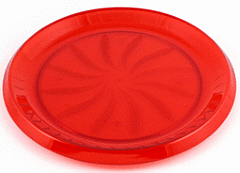 12" Swirl Tray - Red