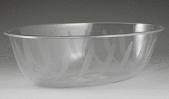 Swirl Luau Bowl - Clear