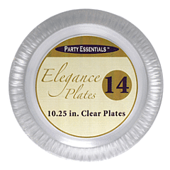 10.25" Elegance Plate Clear 12/14
