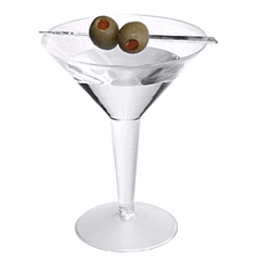 8oz Martini Glass 2Pc 12/10