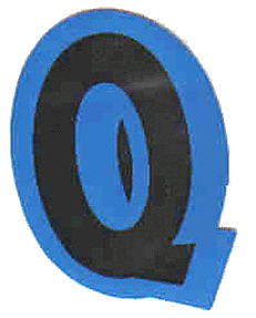 Just Write Expressions Hang Tab Letter Q