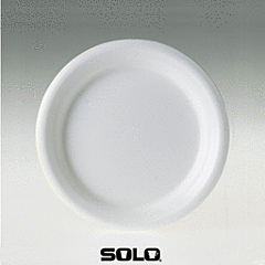 6" Foam Laminated Plate - White