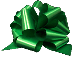 8" Pull Bow/Header Card - Emerald