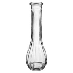 8.5" Swirl Bud Vase - Crystal