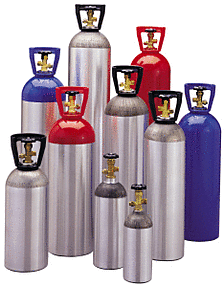 55 cu ft Aluminum Cylinder with Handle