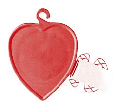 8 Gram Red Heart Ribbon Weight