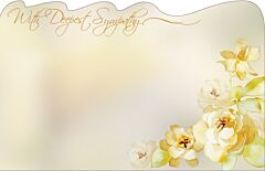Enclosure Card - Deepest Sympathy Yellow Rose