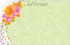 Enclosure Card - Just Because Floral Filigree