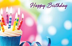 Enclosure Card - Happy Birthday Cupcake