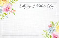 Enclosure Card - Happy Mother's Day Watercolor Flowers