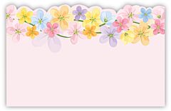 Enclosure Card - Pastel Flowers