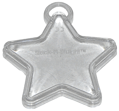 16 Gram Stack-n-Weight® Star Clear