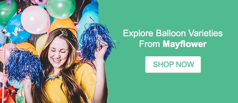 Shop mayflower distributing for balloons for your next party